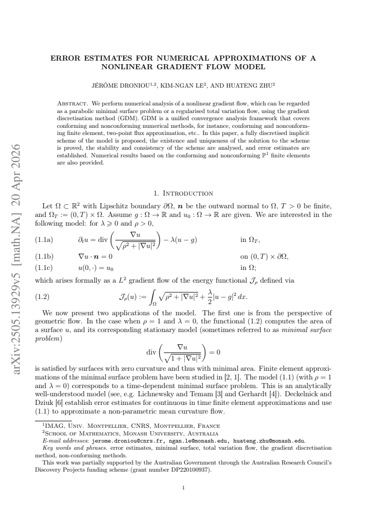First page
