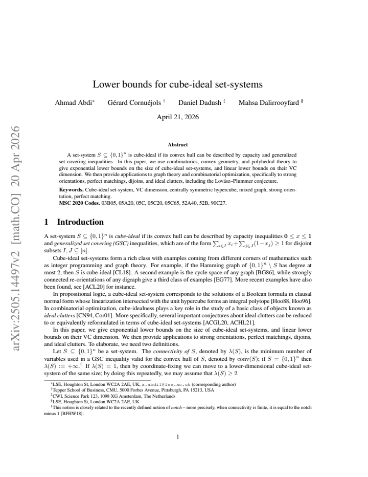 First page