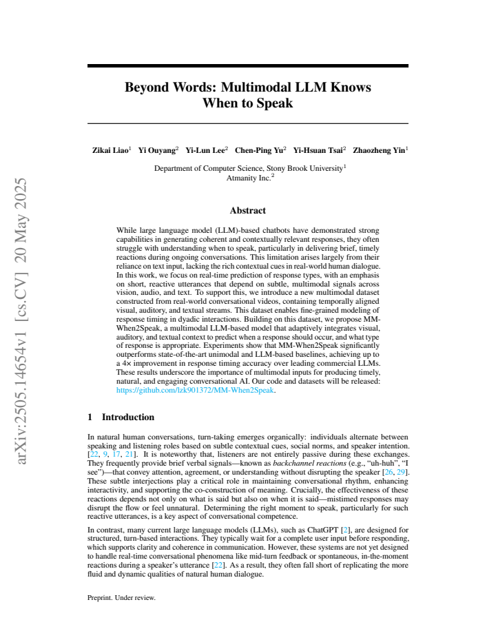 First page