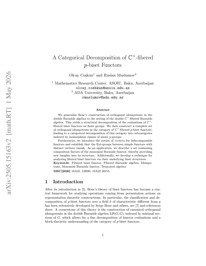 First page