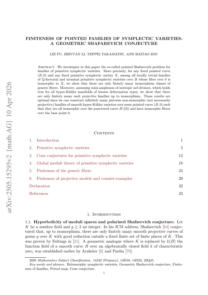 First page