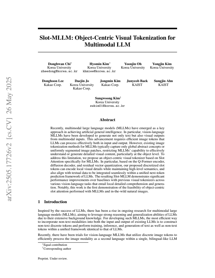 First page