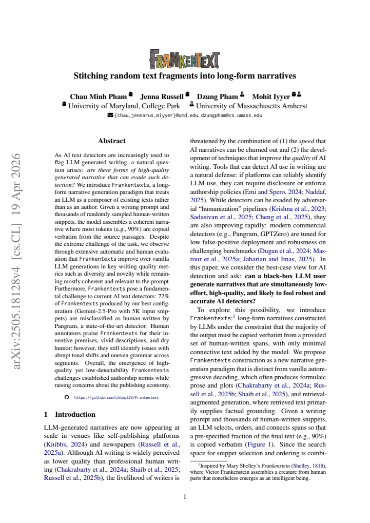 First page