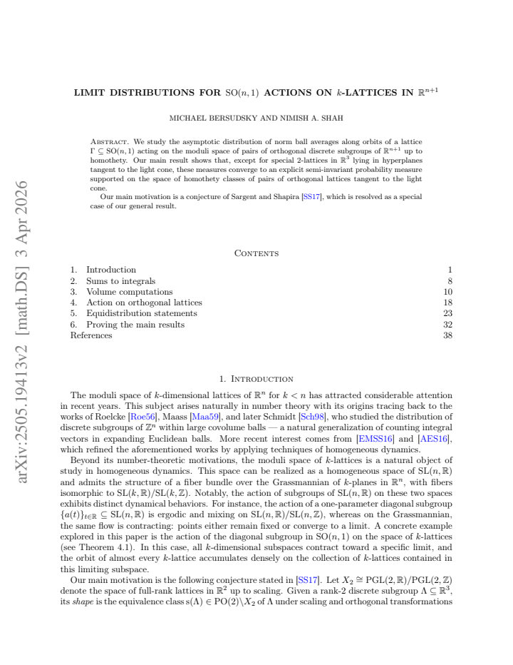 First page