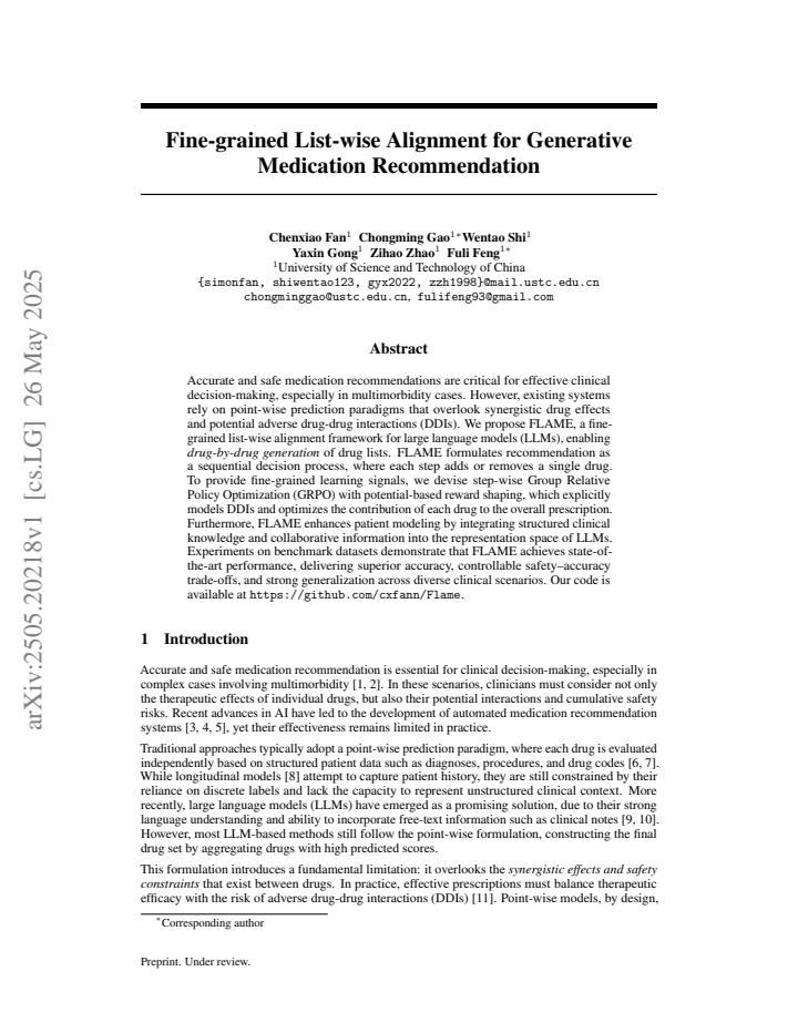First page
