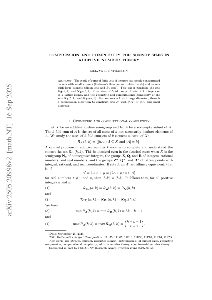 First page