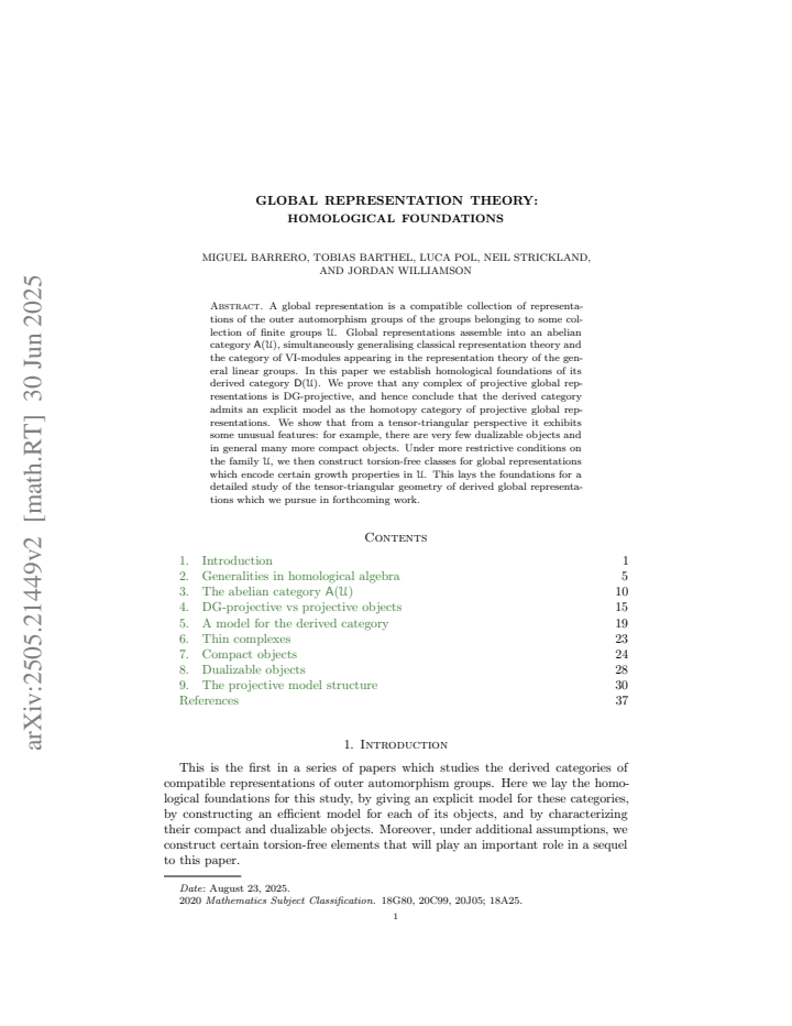 First page