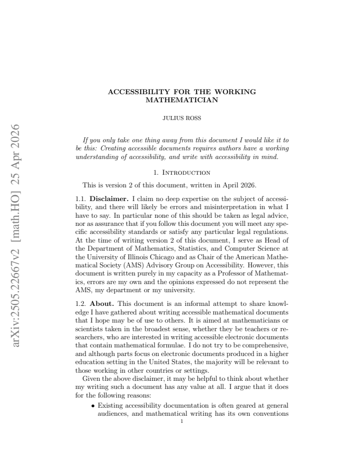 First page