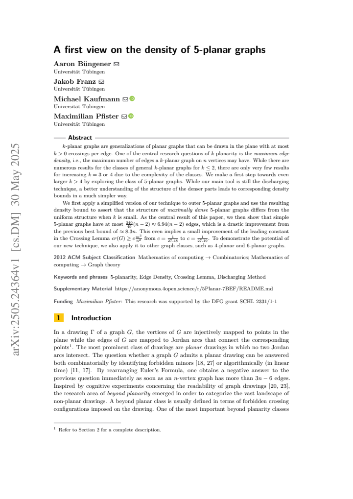 First page