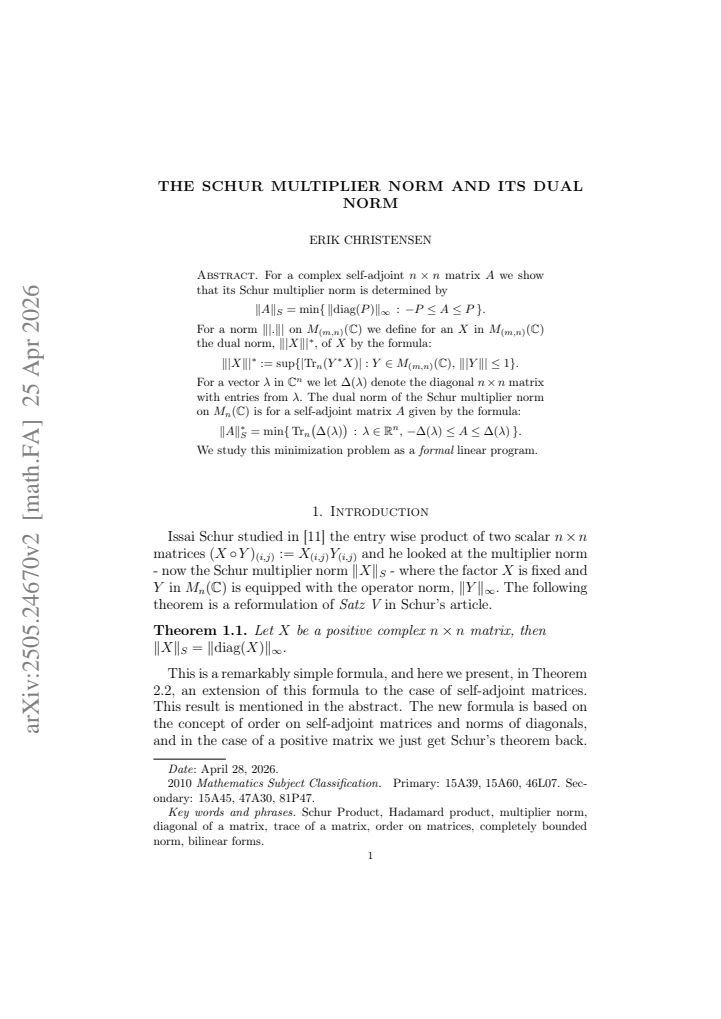 First page