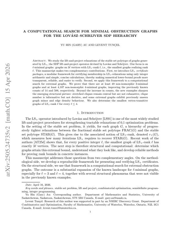 First page