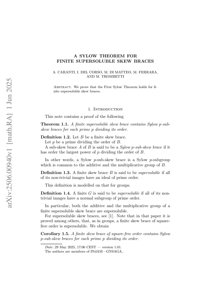 First page