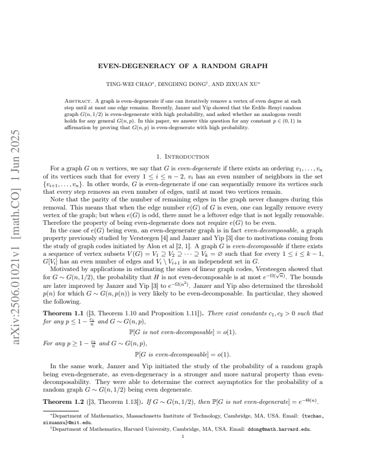 First page