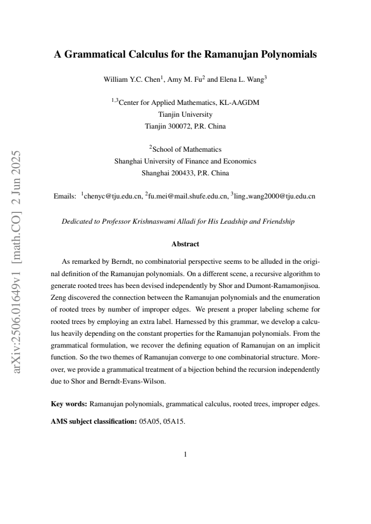 First page