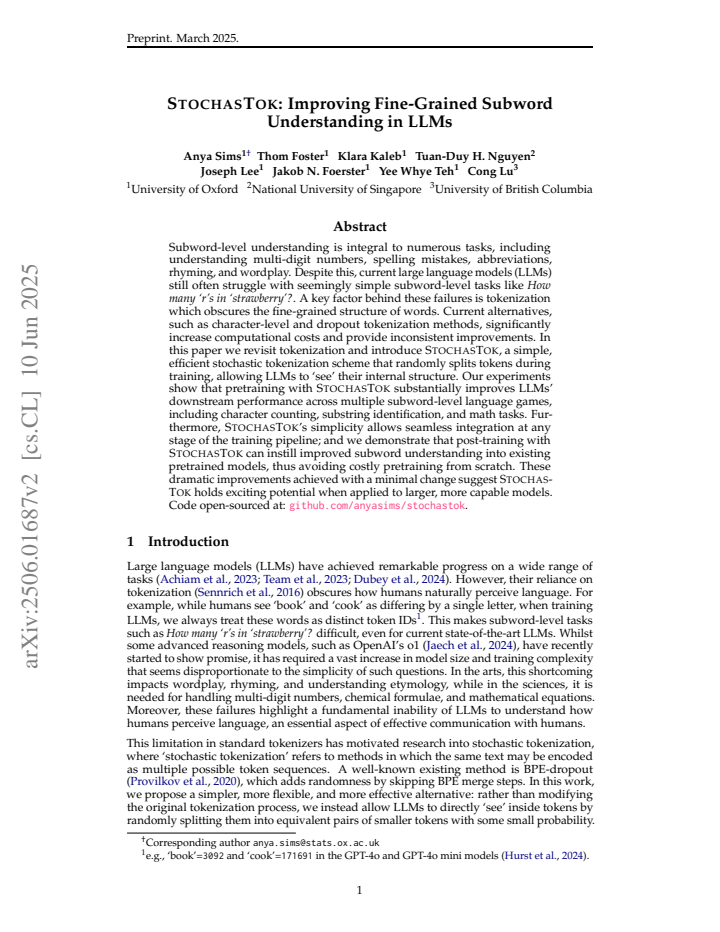 First page