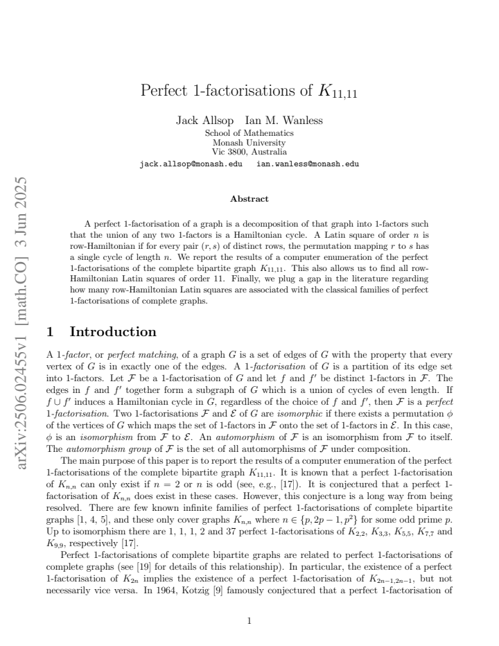 First page