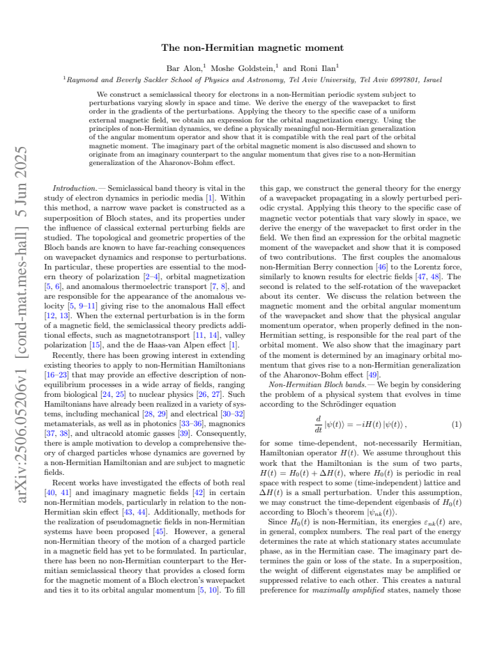 First page