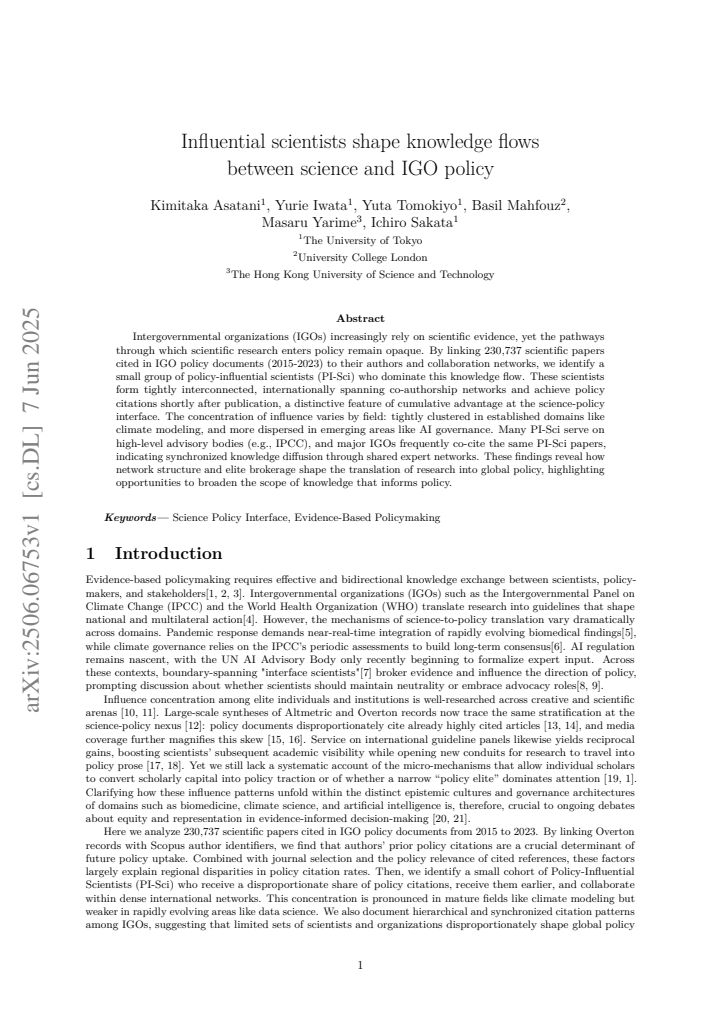 First page