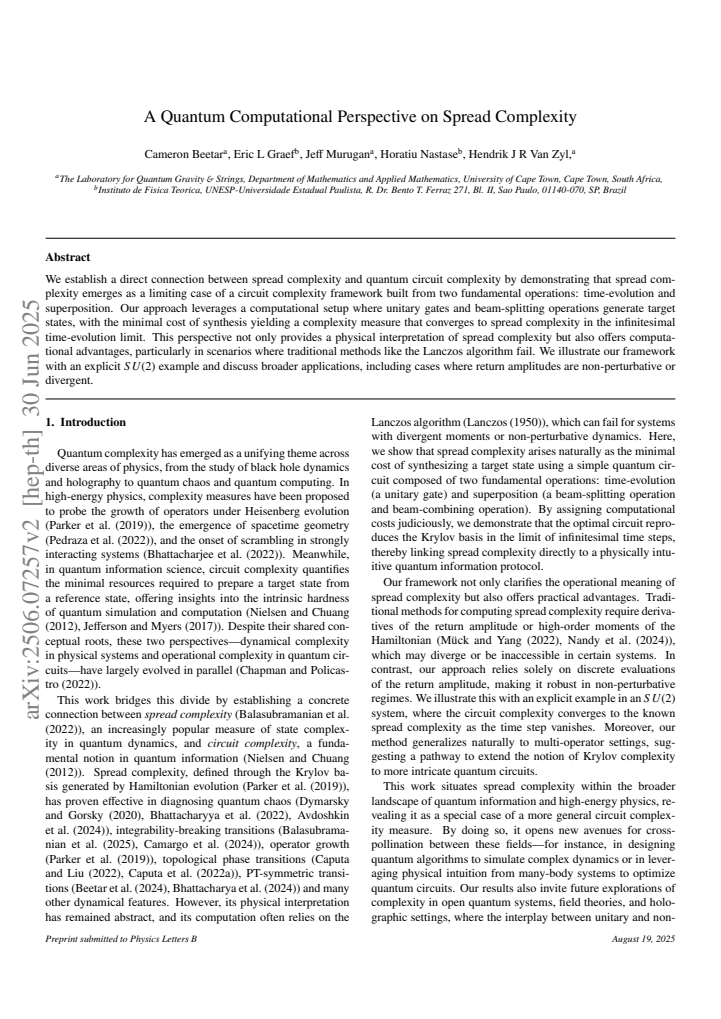 First page