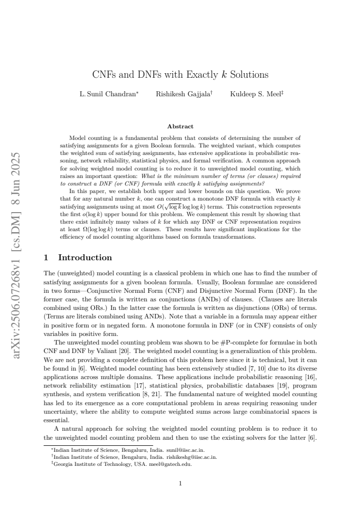 First page