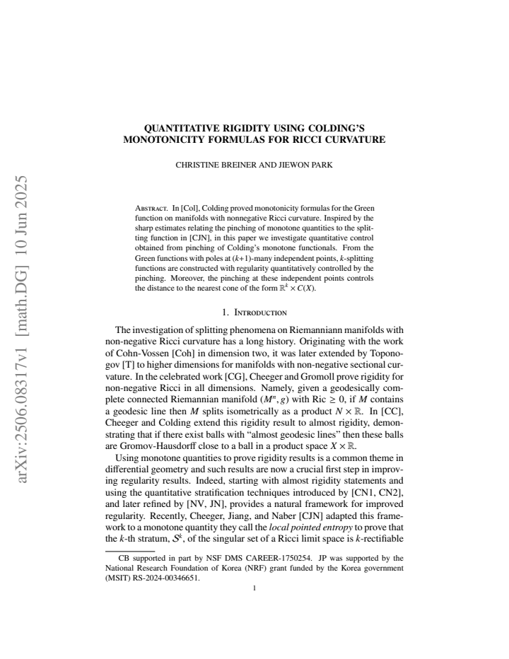 First page