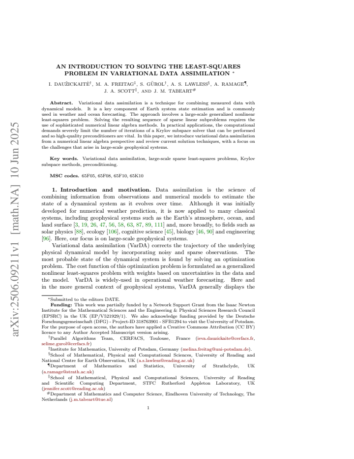 First page