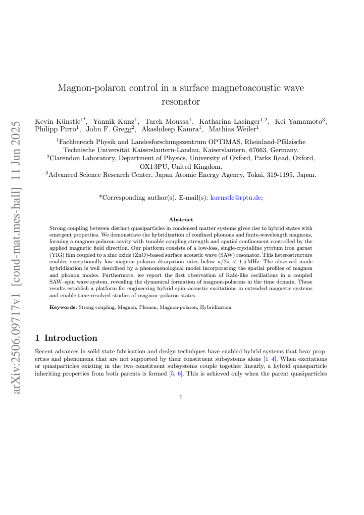 First page