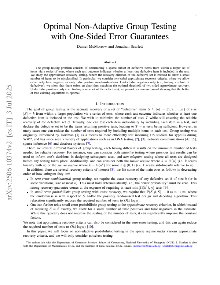 First page