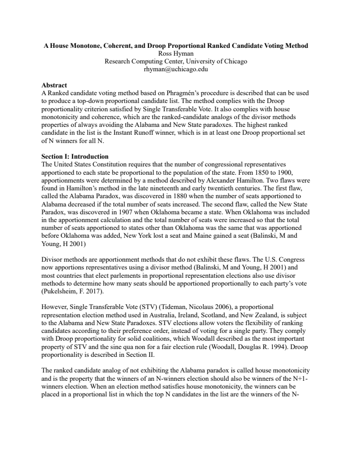 First page