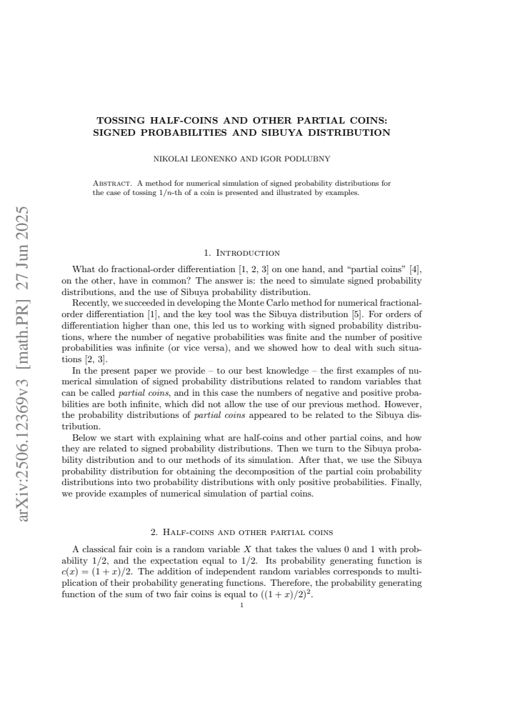 First page