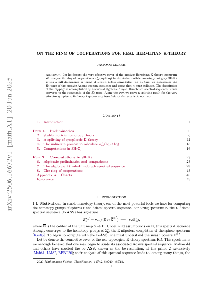 First page