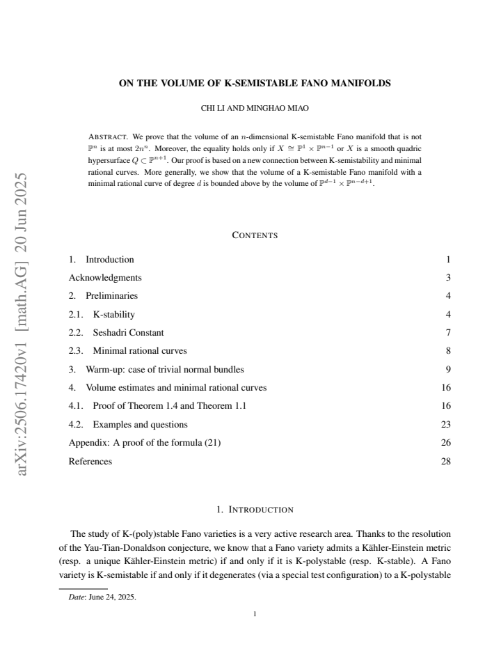 First page
