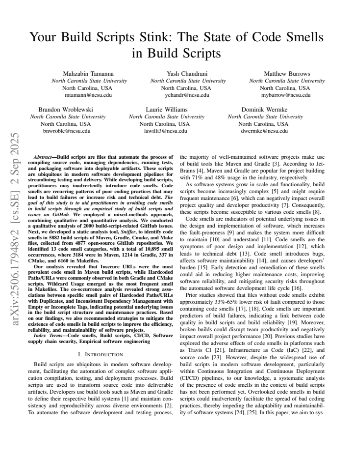 First page