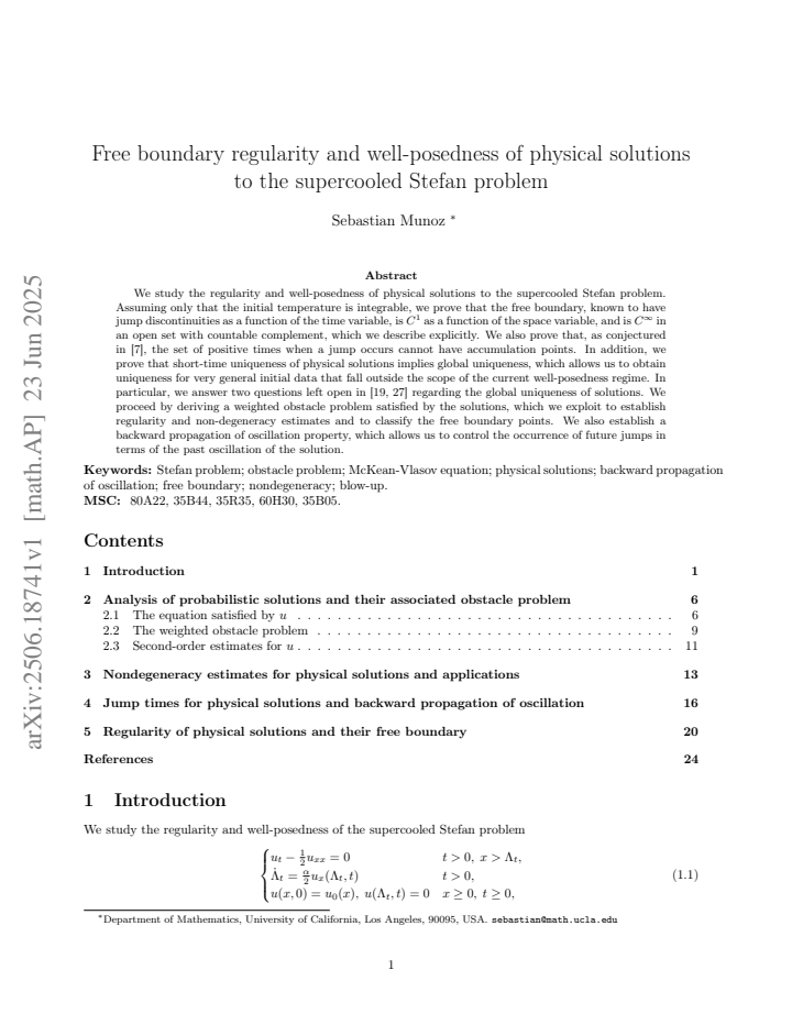 First page