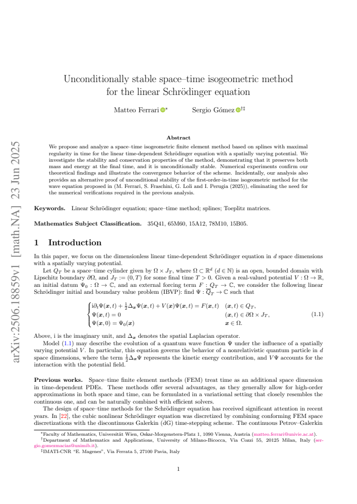 First page