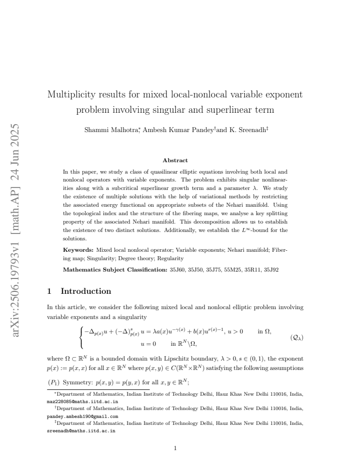 First page