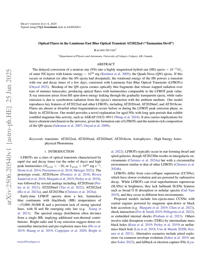 First page