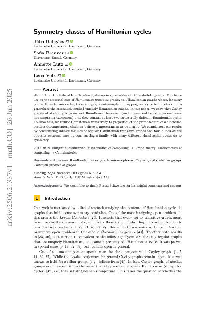 First page
