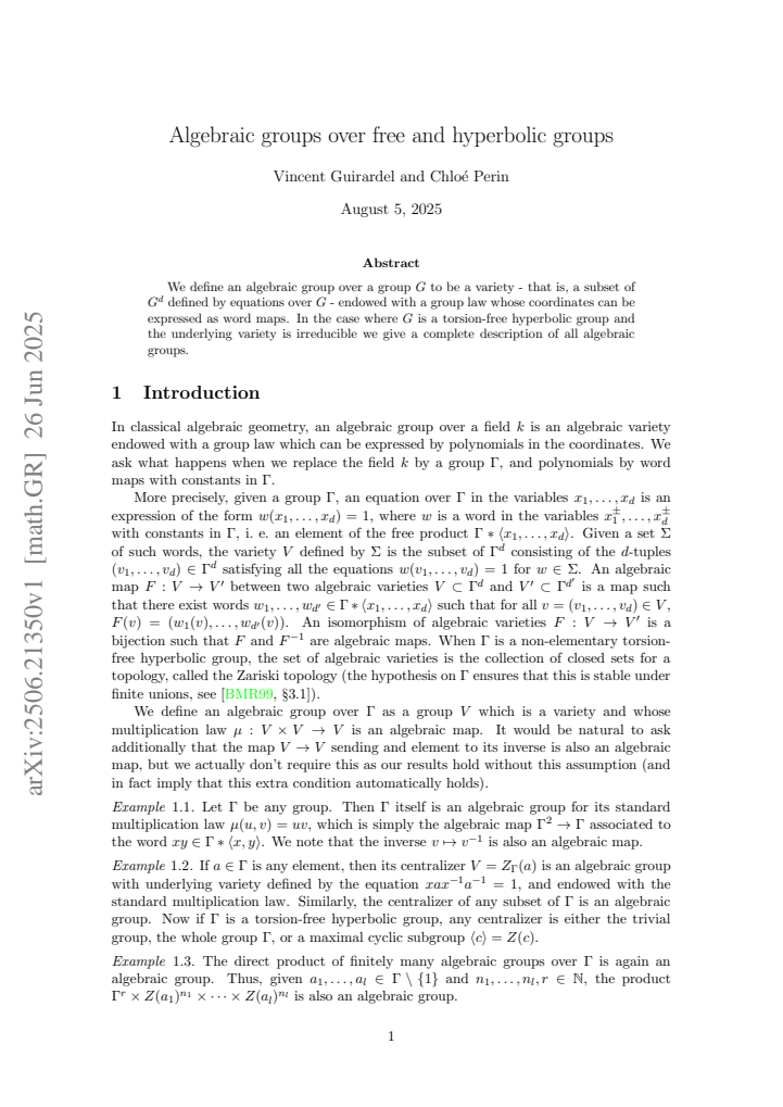 First page