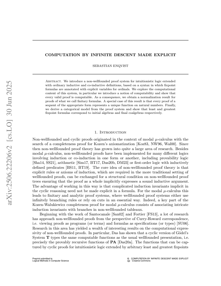 First page