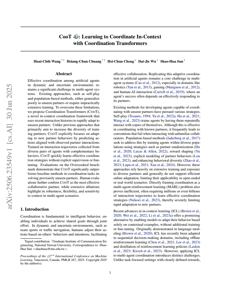 First page