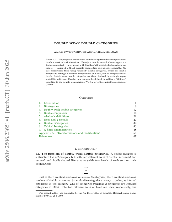 First page