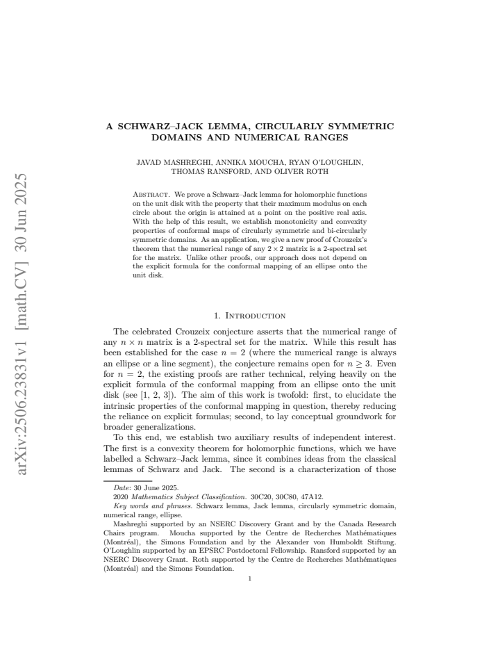 First page