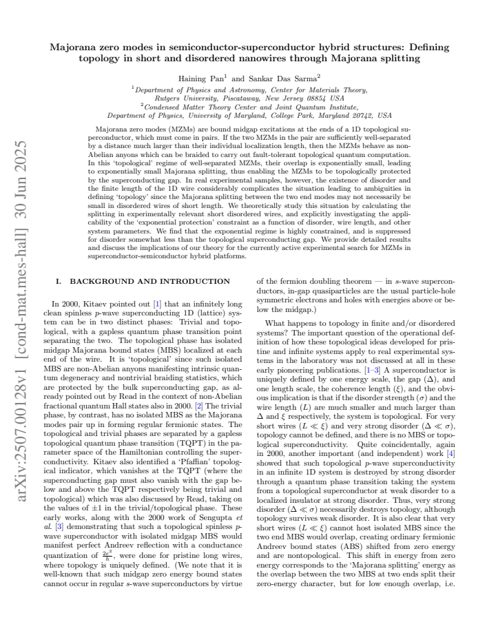 First page