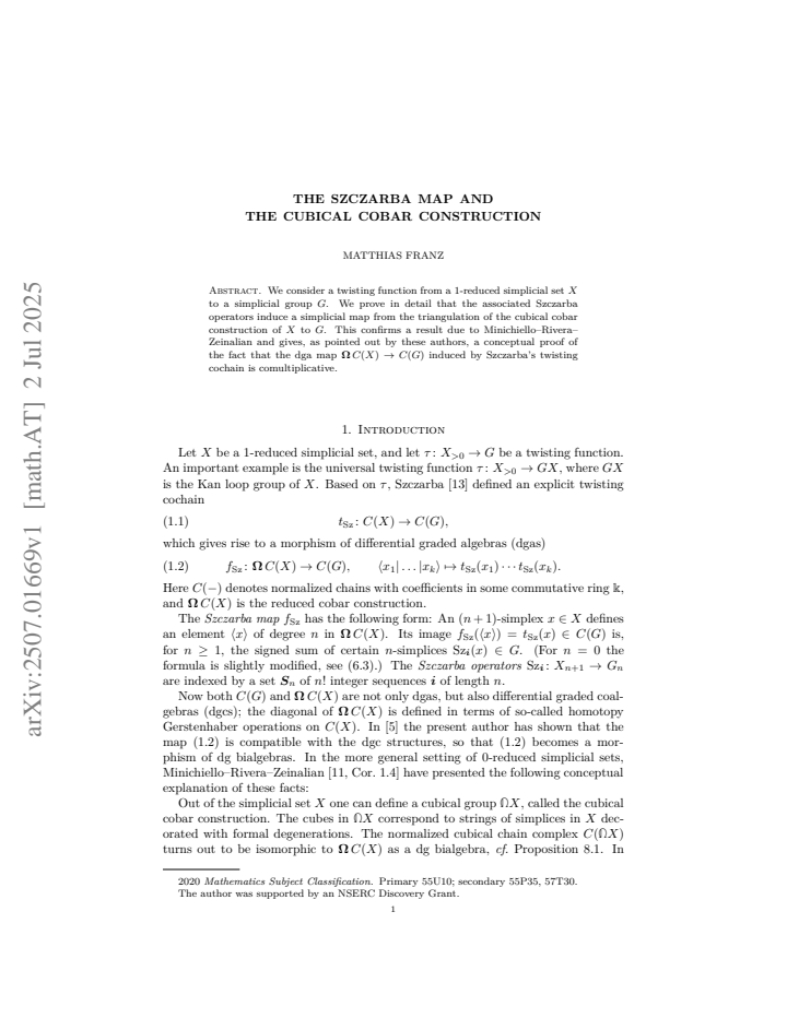 First page