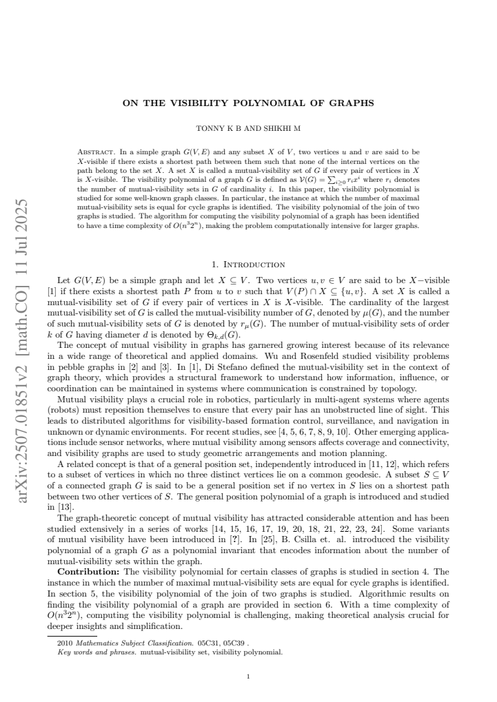 First page