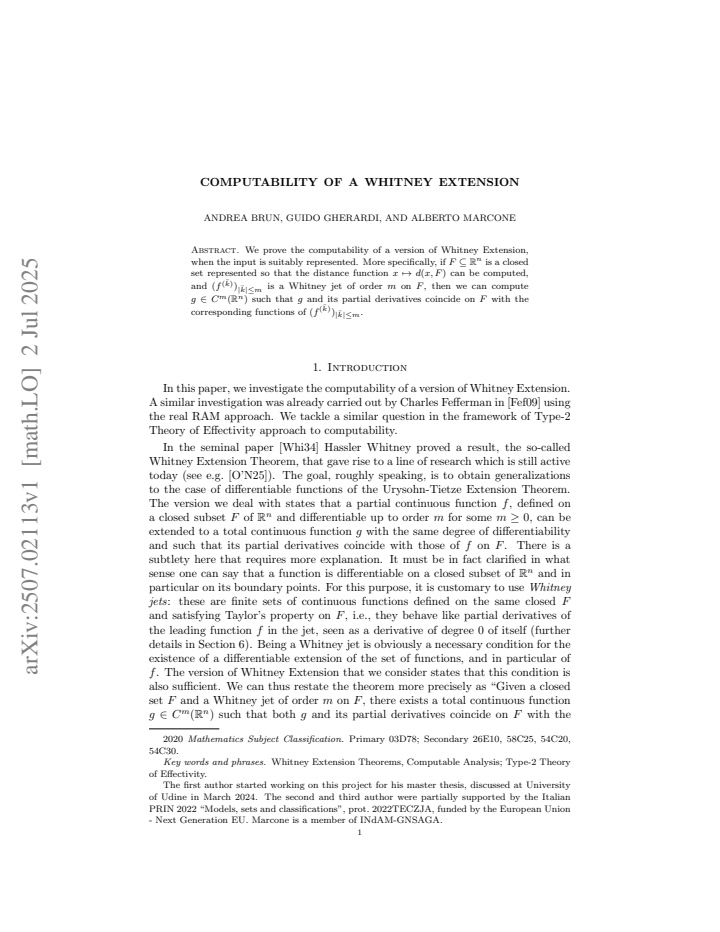 First page
