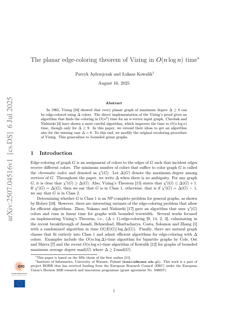 First page