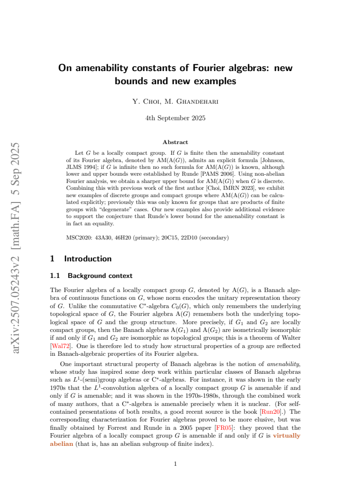 First page