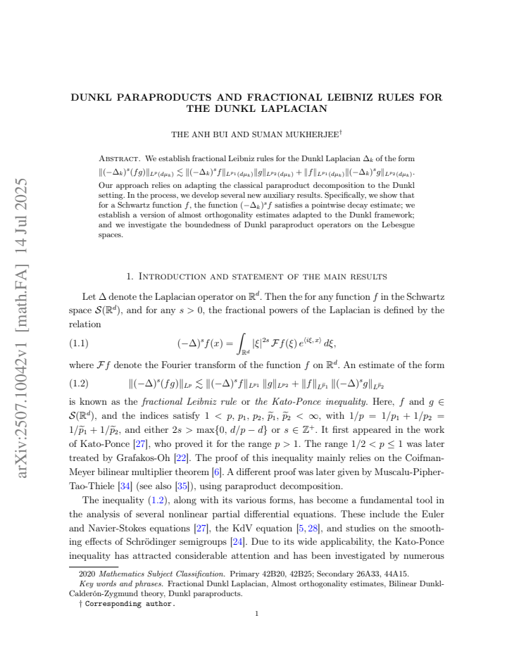 First page